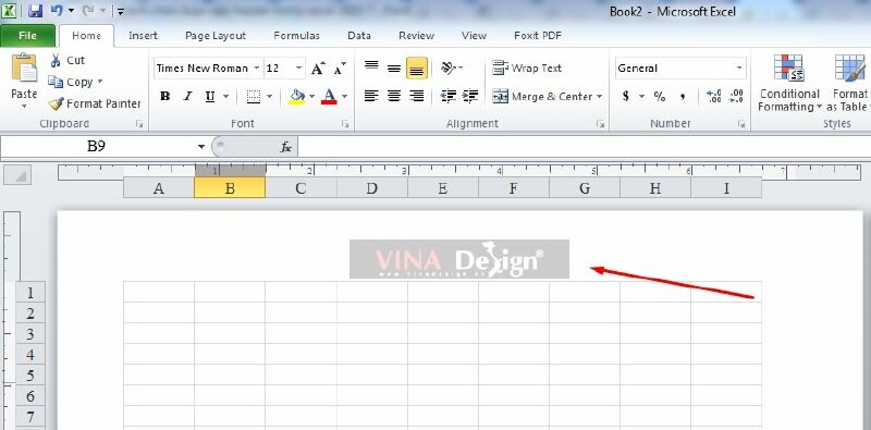 Và dưới đây là kết quả sau khi điều chỉnh kích thước và làm mờ logo chèn vào Excel.