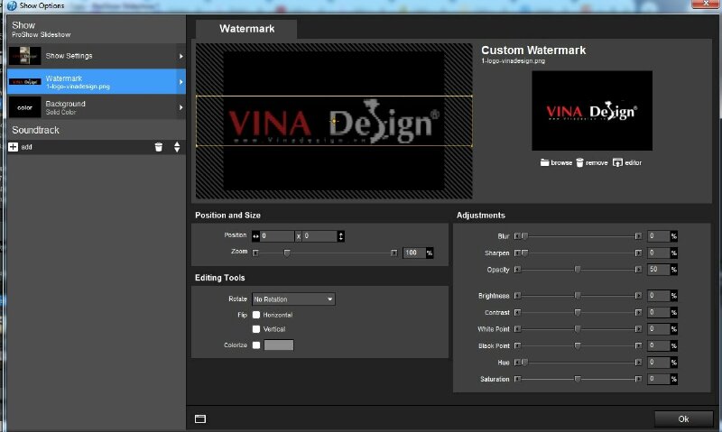 Cách chèn logo vào video bằng Proshow Producer