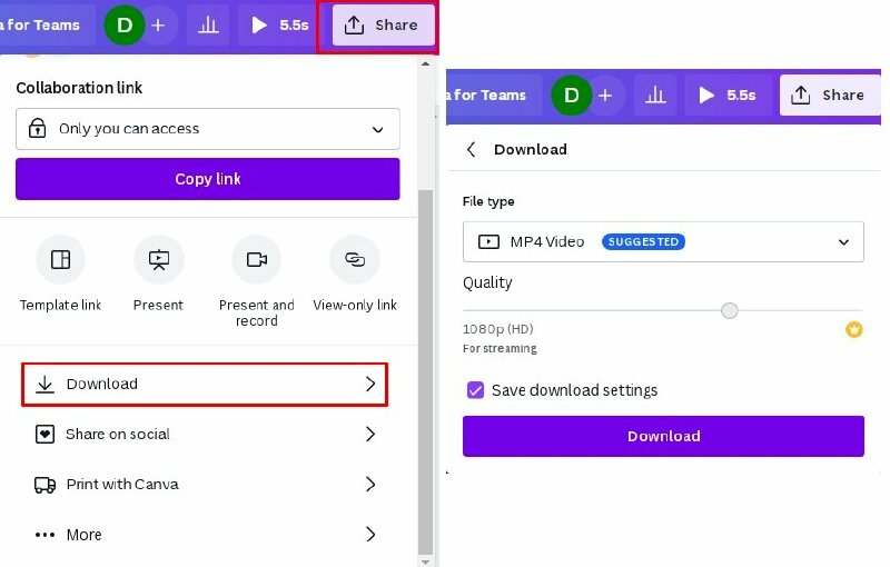 Bước 4: Thêm hình video vừa tải lên vào thiết kế của bạn, tiếp đến kéo logo vào vị trí mong muốn trên video. Tại đây bạn có thể di chuyển, thay đổi kích thước và chỉnh sửa vị trí của logo theo ý muốn. 