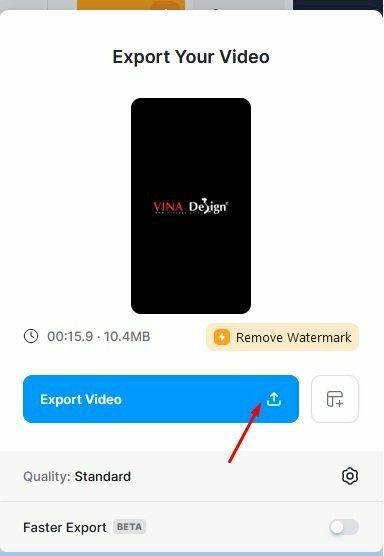 Bước 8: Xuất video