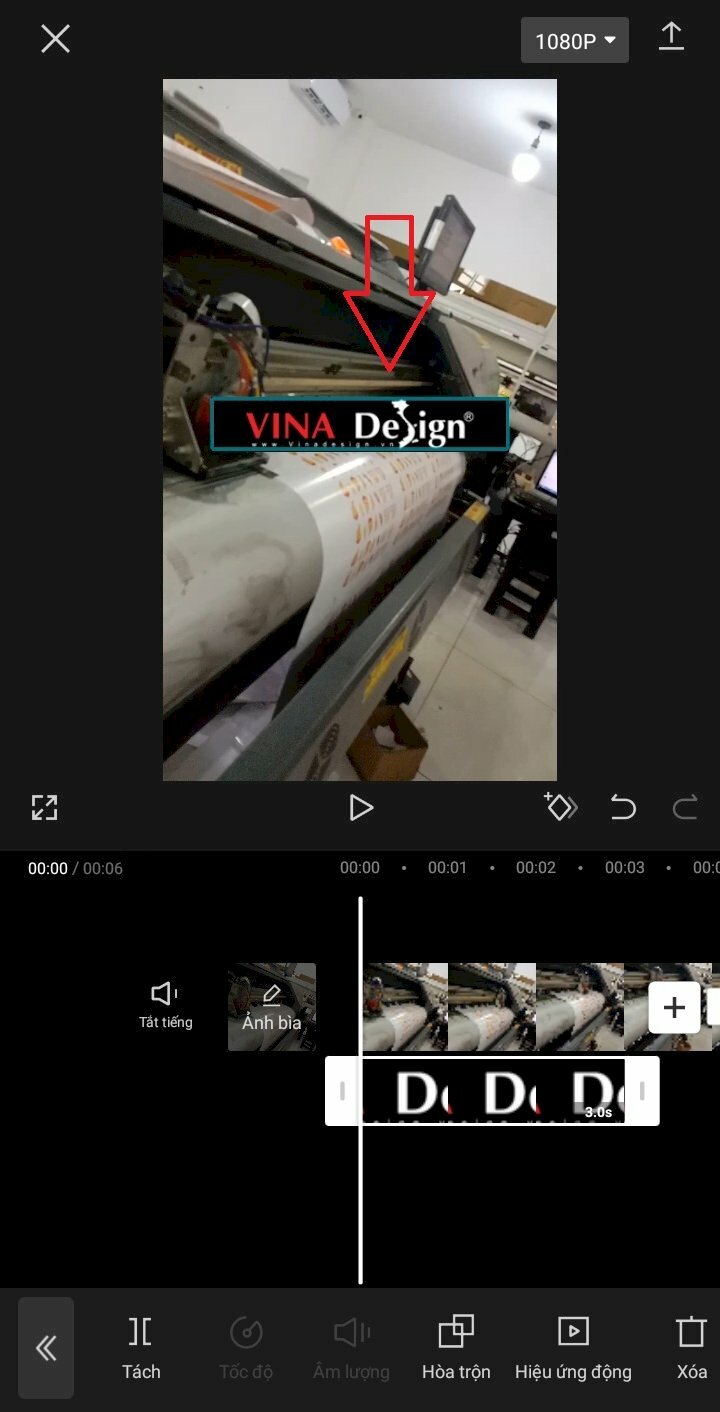 Điều chỉnh kích thước và vị trí của Logo trong video