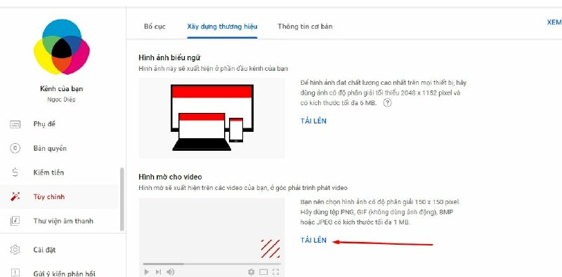 Cách chèn logo vào video Youtube