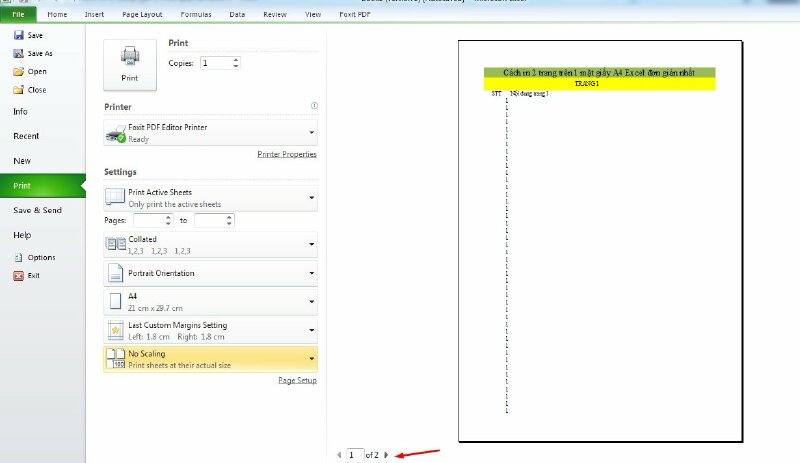 Trước khi dồn vào 1 trang A4