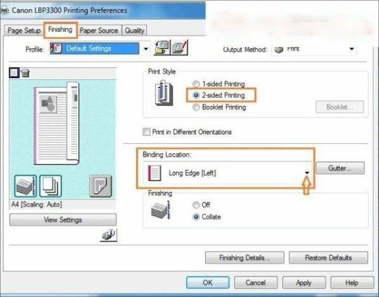 Cách khắc phục lỗi in 2 mặt Excel bị ngược trên dòng máy in Canon
