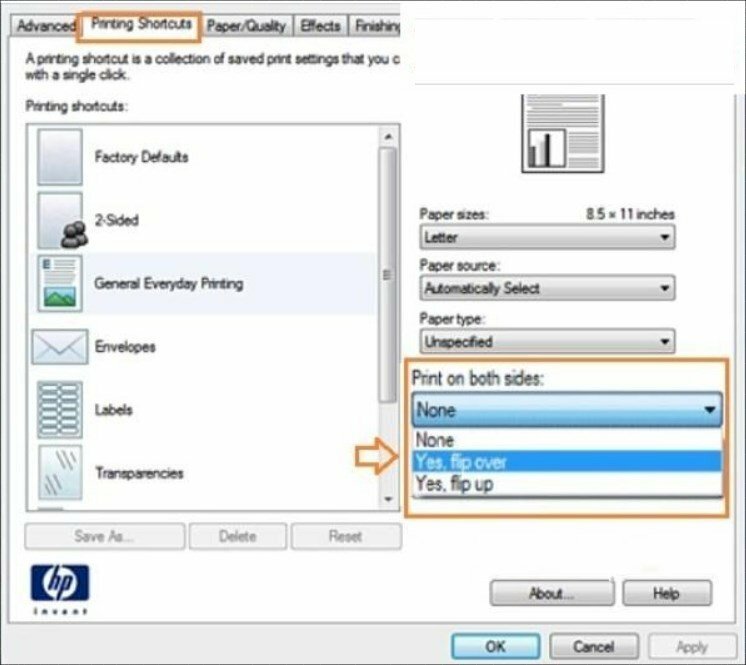 Cách in Excel 2 mặt không bị ngược trên máy in HP