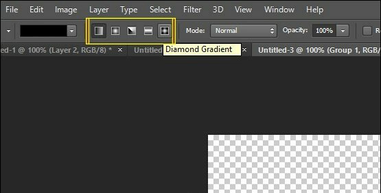 Chọn chế độ gradient