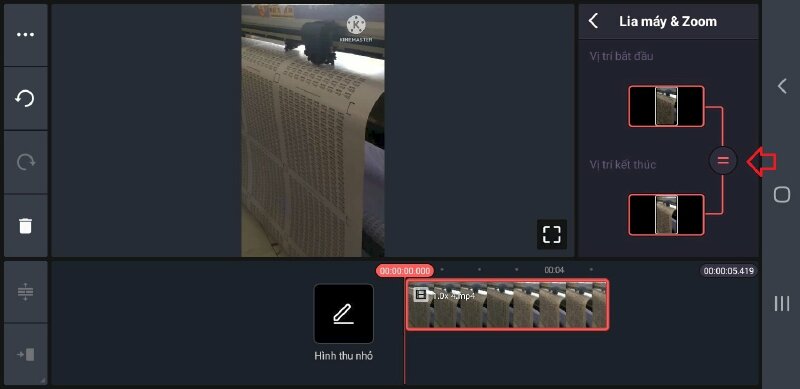 Bước 6: Nhấn vào dấu = để chọn cả Vị trí bắt đầu và Vị trí kết thúc.
