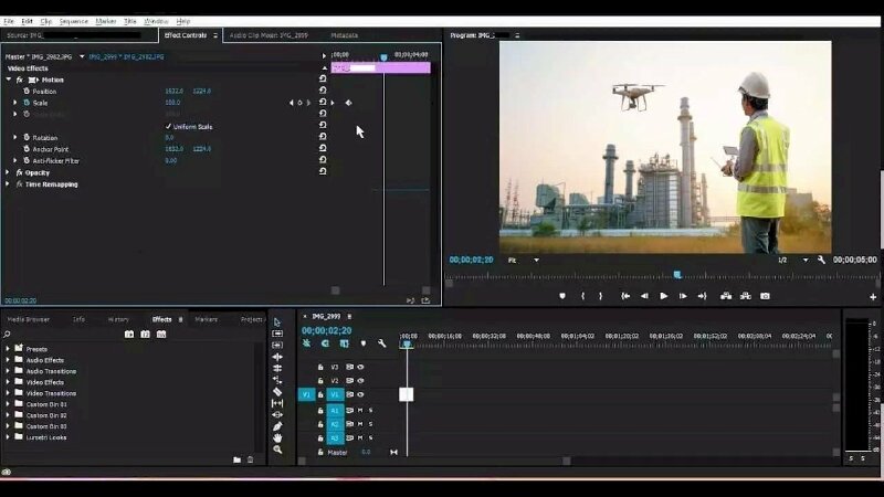 Cách xóa logo trên video bằng Premiere đơn giản sử dụng hiệu ứng Zoom