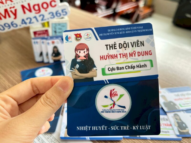 In thẻ đội viên đội thanh niên xung kích trường cao đẳng - VND275