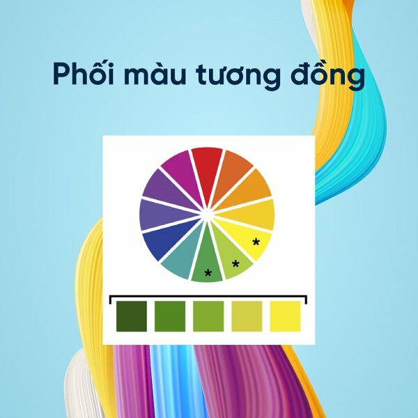 Phối màu tương đồng (Analogous)