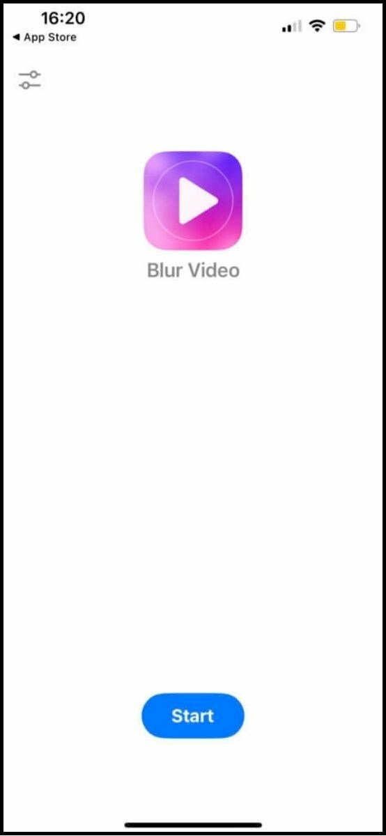 Bước 1: Tải và mở ứng dụng Blur Video trên điện thoại.