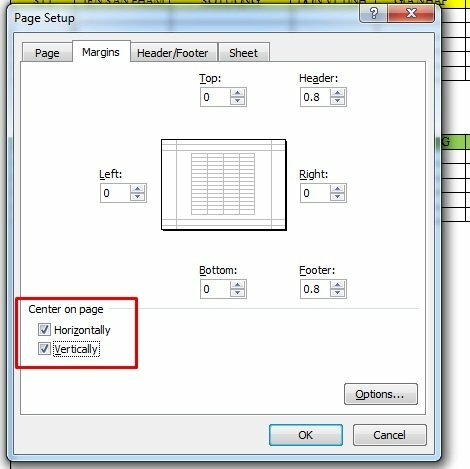 Để đưa nội dung vào giữa trang hãy chọn Horizontally và Vertically ở mục Center on page. 
