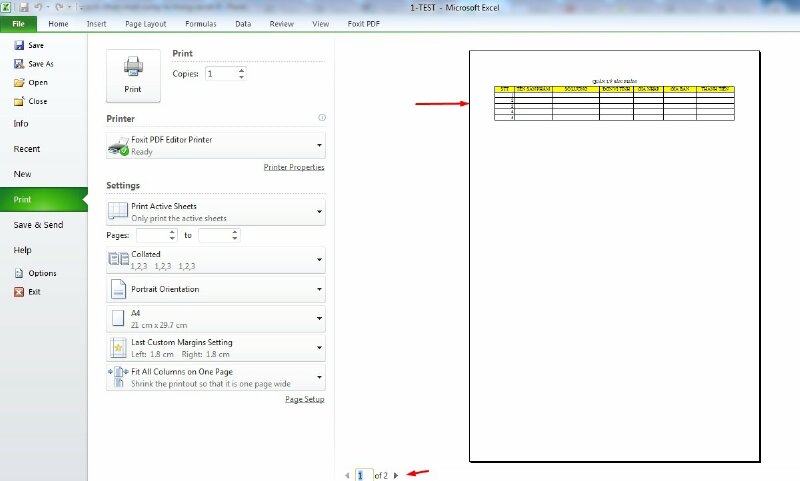Bước 5: Bạn hãy vào File > Print hoặc nhấn Ctrl + P để xem lại vùng in trước khi in nhé. 