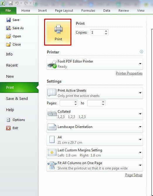 Bước 7: Sau khi thiết lập xong hết hãy nhấn OK > Bấm Print để in. 