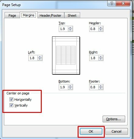 Để căn lề trang in hãy bấm vào tab Margins. Tại đây bạn có thể căn chỉnh lề trái, phải, trên, dưới cho trang in theo mong muốn ngay trong.