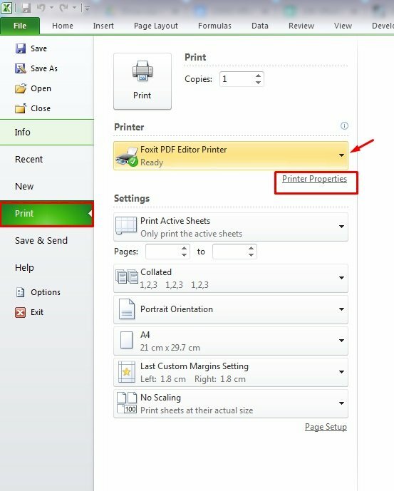 Bước 6: Bấm vào File > Chọn Print hoặc nhấn tổ hợp phím Ctrl + P để mở lệnh in.