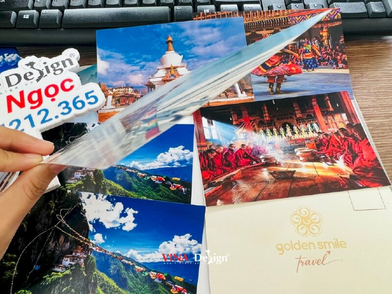 In bưu thiếp, in postcard du lịch Bhutan, in ảnh giấy Art Splendorgel - VND336