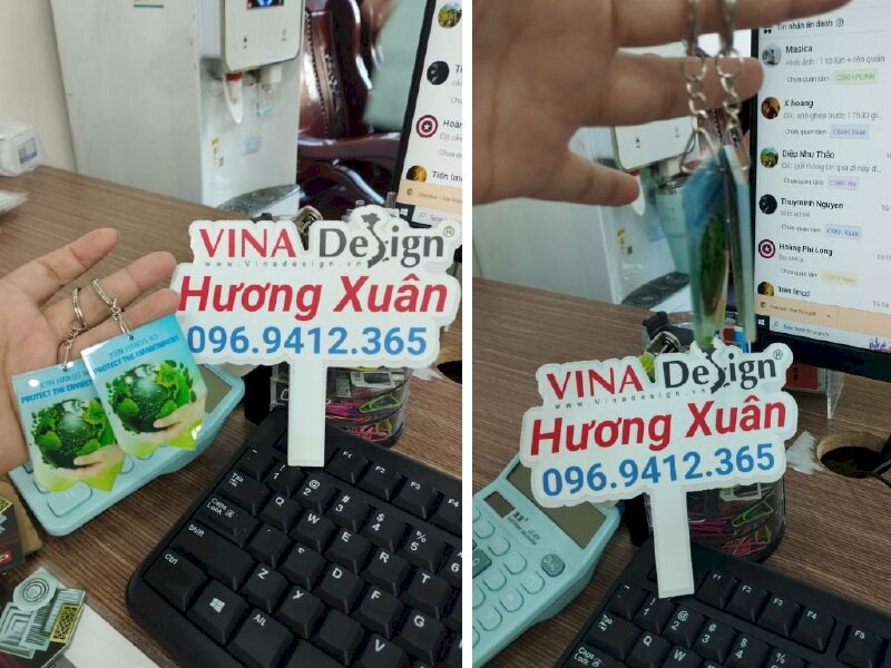 Móc khóa in logo công ty, sản phẩm công ty - VND170