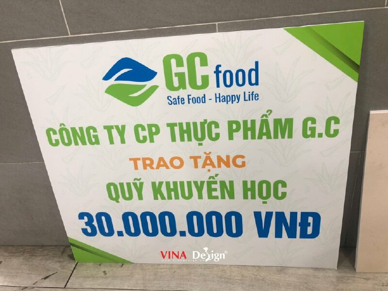 In bảng giải thưởng, bảng khen thưởng công ty - VND360