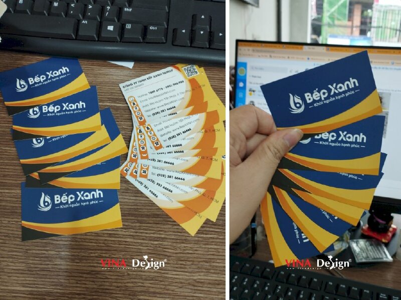 In card showroom thiết bị nhà bếp nhập khẩu, in card visit siêu thị bếp - VND346