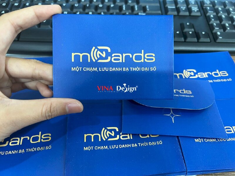 In bao giấy đựng thẻ nhựa, túi giấy đựng thẻ nhựa in logo công ty - VND438