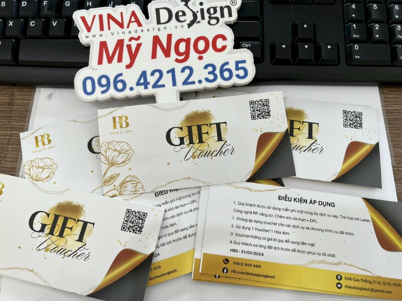 In Gift Voucher thẩm mỹ viện - VND422