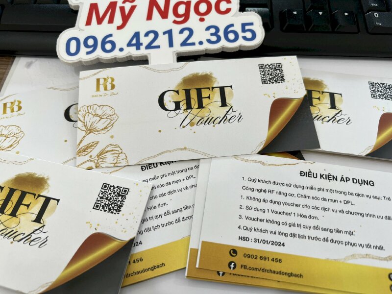 In Gift Voucher thẩm mỹ viện - VND422