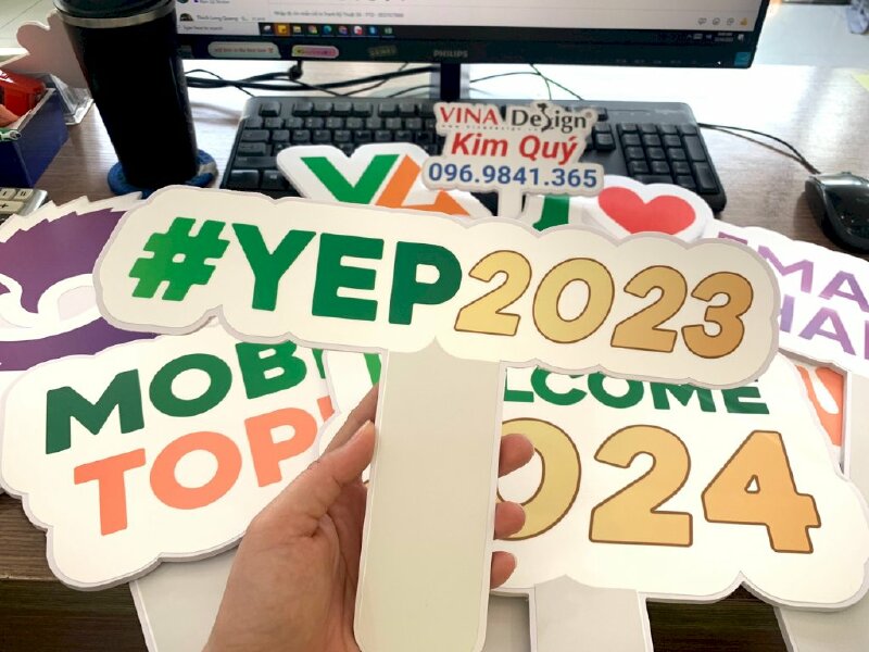 Hashtag cầm tay sự kiện YEP Year End Party - MSN241