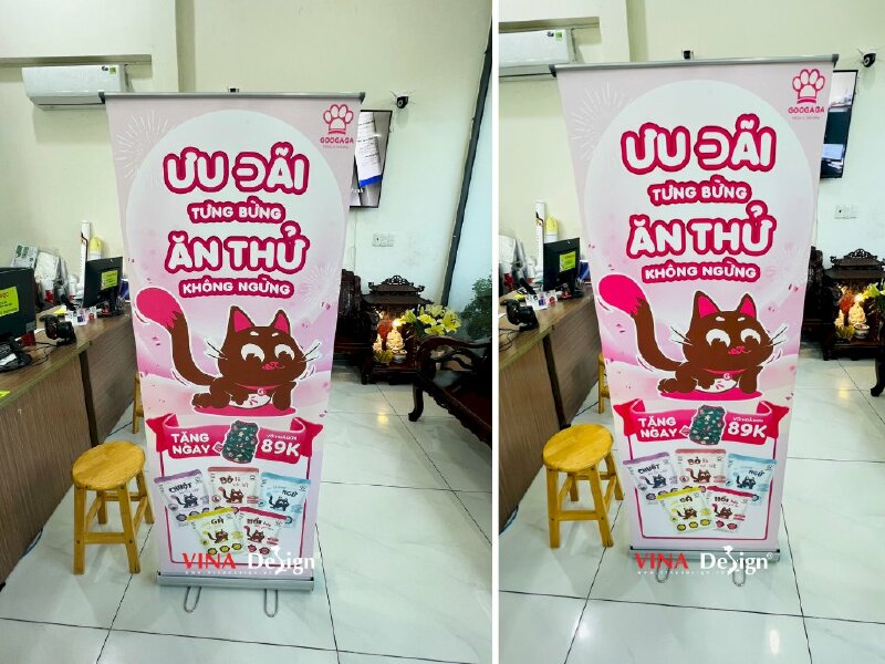In poster ưu đãi khuyến mãi cho nhãn hàng pate cho mèo - VND434