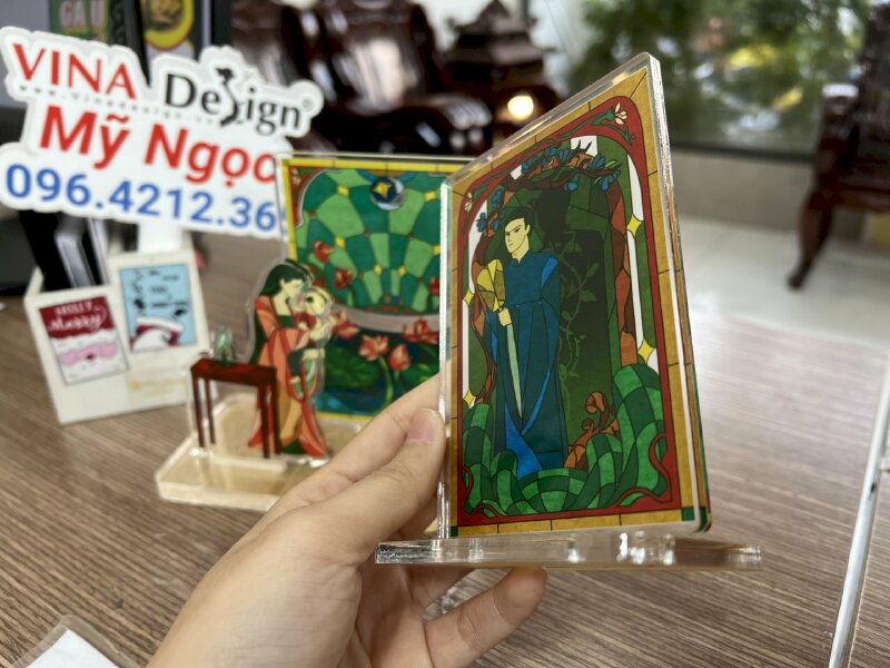 Mô hình Standee Mini tượng nhân vật truyện cổ tích Việt Nam bằng Acrylic Mica trong trưng bày - VND453