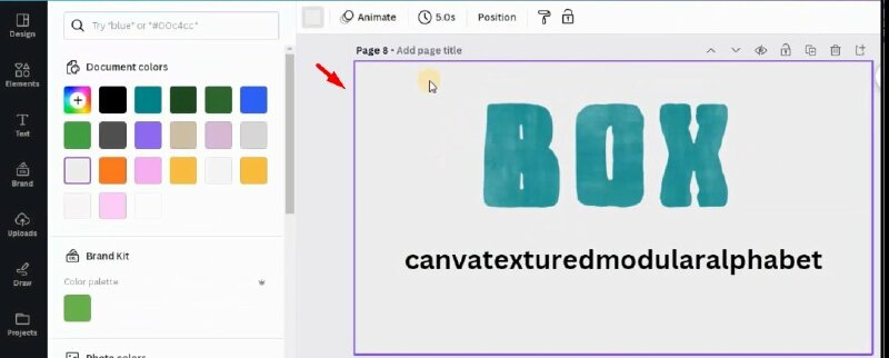 Bước 2: Tại đây chúng ta sẽ có một bộ sưu tập các chữ cái. Và bây giờ bạn có thể dễ dàng tạo các từ mà mình muốn bằng cách bấm vào chọn các chữ cái. Và thực hiện thay đổi kích thước, màu sắc cho chữ cái nếu muốn.
