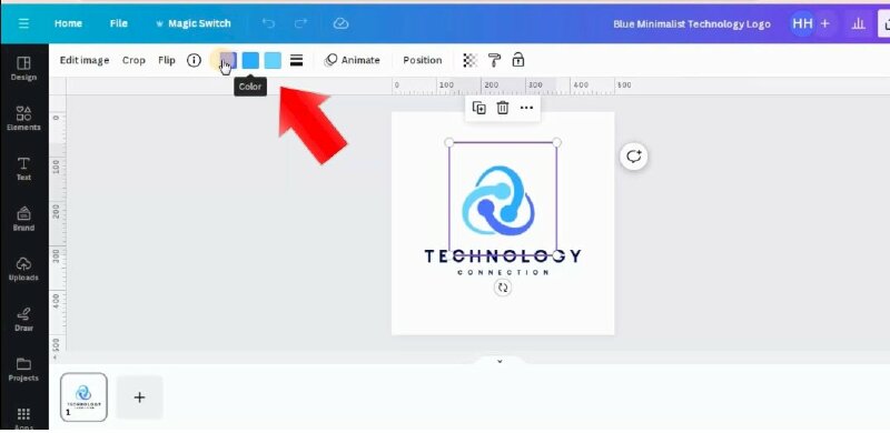 Để thay đổi màu sắc biểu tượng hãy nhấp chuột vào biểu tượng > Bấm vào color và thực hiện chọn màu sắc cho phù hợp.