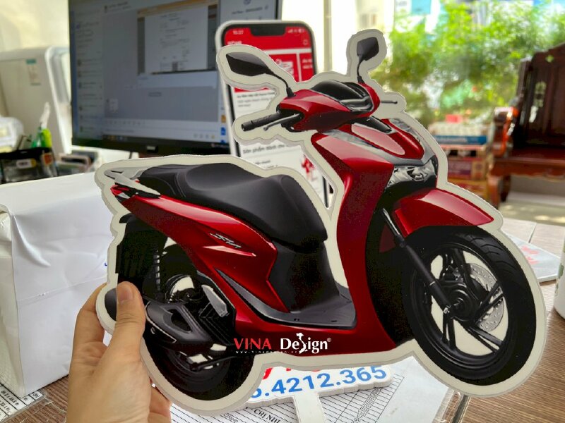 In mô hình giải thưởng xe máy, smartphone, voucher, in trên tấm Formex - VND487