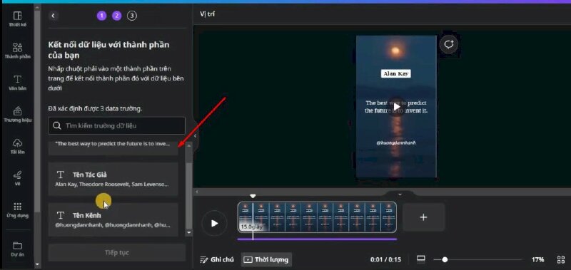 Như vậy 3 trường giữ liệu này này đã được lưu 