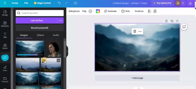 Bước 4: Xong hãy tải tấm ảnh này xuống, tiếp đó hãy vào Upload và bấm tải tấm ảnh đó lên. 