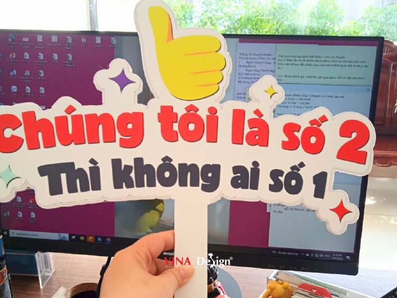 In hashtag cầm tay ngân hàng slogan cho sự kiện - VND506