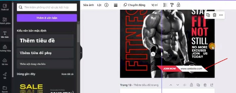 Bước 12: Tiếp đến bấm thêm văn bản vào