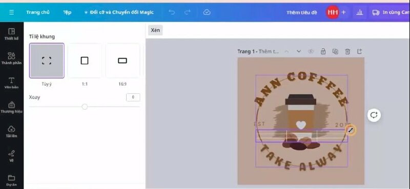 Tiếp đến nhấn ctrl + D để tạo ra 1 hình giống vậy > bây giờ mình sẽ nhấn đúp chuột vào đường tròn và kéo cắt để có hình tương tự phía bên dưới. 