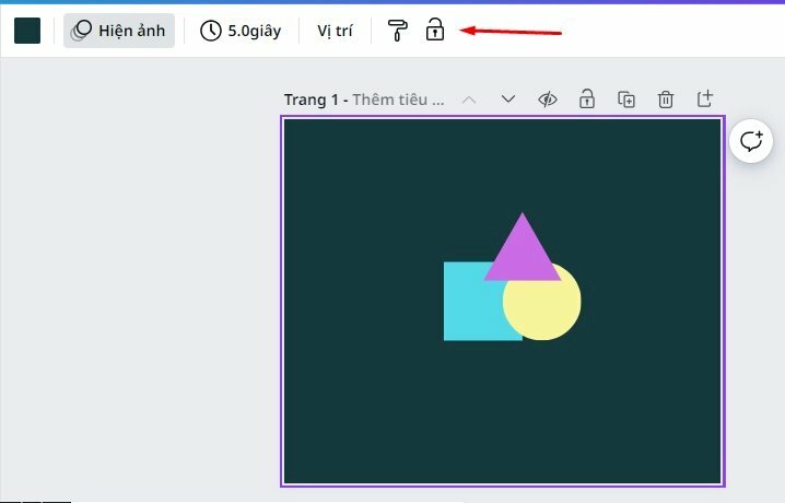 Còn đây là khóa, dùng để Khóa các trang hoặc thành phần của thiết kế để tránh những thay đổi không chủ ý khi bạn chỉnh sửa các phần khác của thiết kế. 