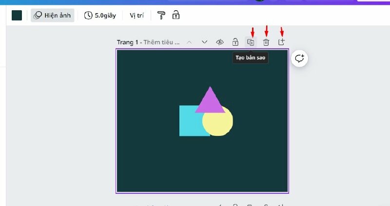 Cách sao chép, xóa, thêm trang trên Canva