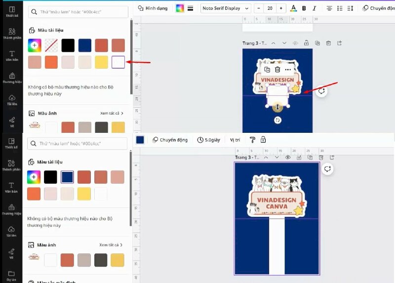 Tiếp đến mình sẽ nhấn phím tắt là R, để tạo nhanh 1 hình vuông, đổi màu thành màu trắng, rồi kéo cạnh này dài ra để tạo phần tay cầm cho hastag và thực hiện điều chỉnh kích thước lại cho phù hợp. 