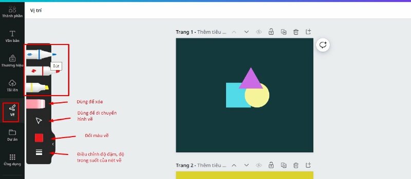 Cách vẽ trên Canva
