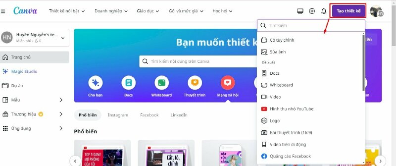 Cách tạo mẫu thiết kế mới