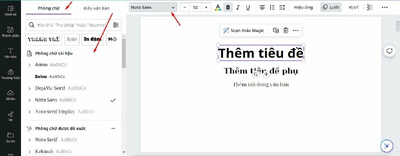 Với các kiểu văn bản này thì các bạn có thể đổi phông chữ bằng cách bấm vào đây là lựa chọn phông phù hợp. 