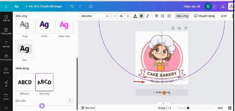 Tiếp theo mình sẽ thêm văn bản vào, và ghi thêm dòng chữ này vào, rồi thực hiện điều chỉnh như thế này. 