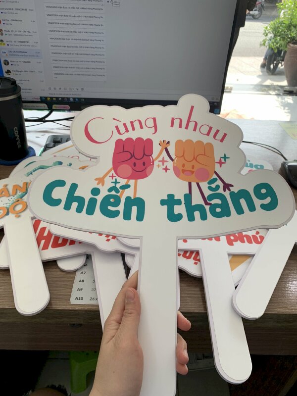 In bảng chụp hình cầm tay, hashtag check in sự kiện công ty - VND520