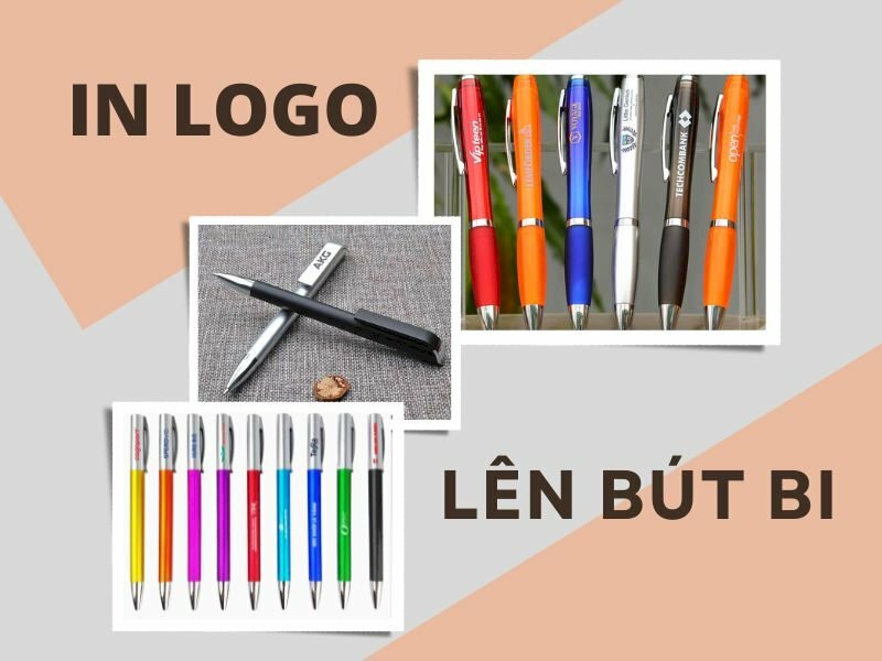 Bút bi in logo theo yêu cầu, giá rẻ, đẹp tại TPHCM