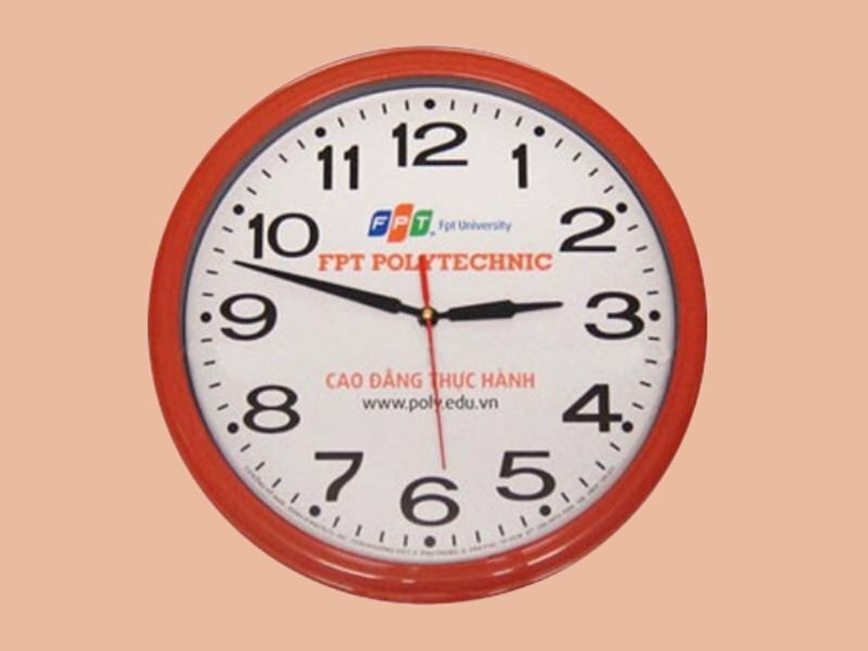 3 nguyên tắc khi thiết kế in logo đồng hồ treo tường