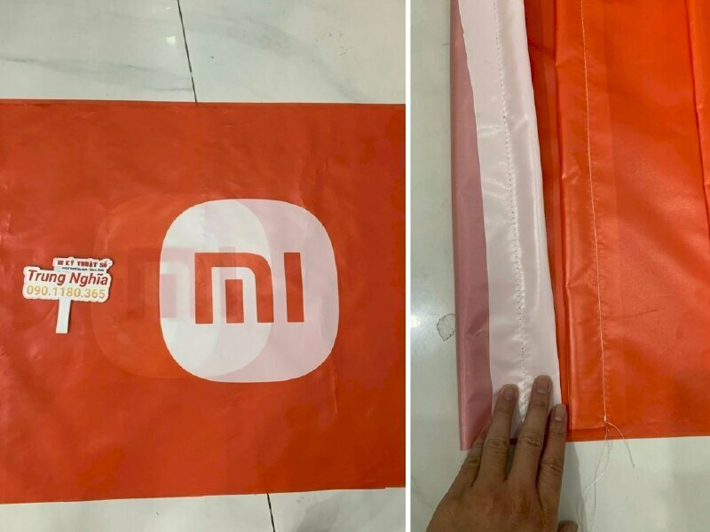 Cờ vải in logo