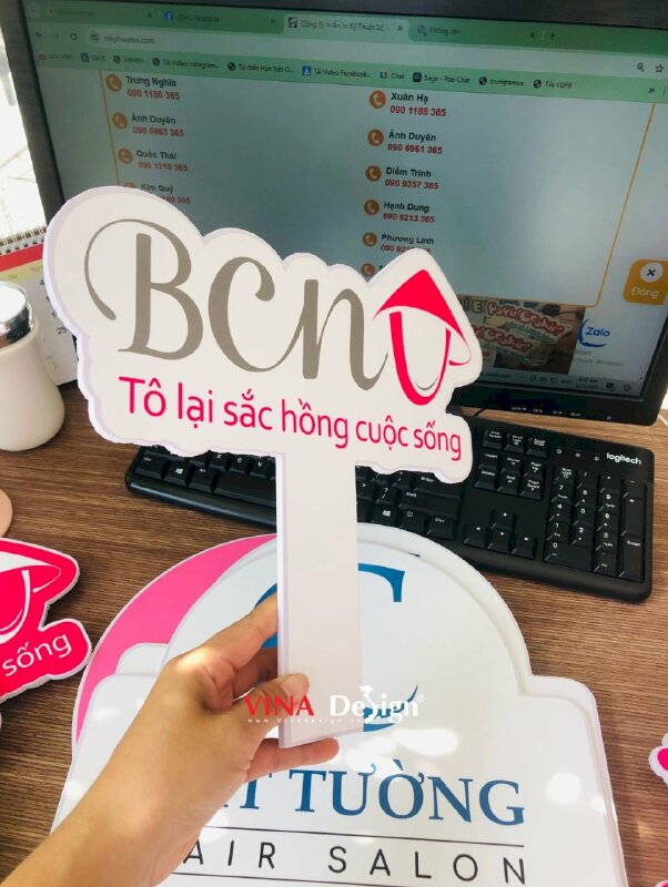 In hashtag cầm tay sự kiện quyên góp thư viện tóc BCNV - VND561